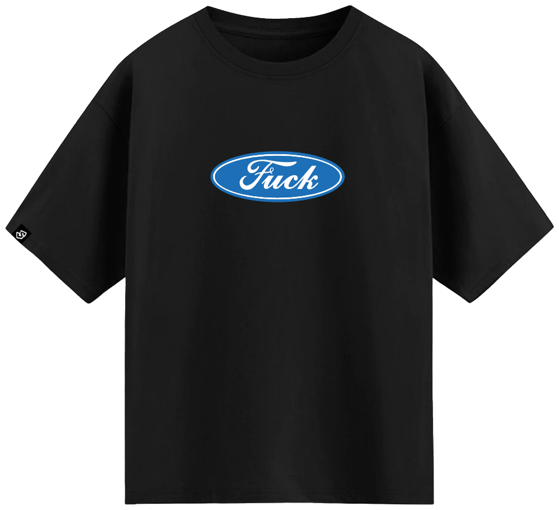 Remera negra Fuck Logo